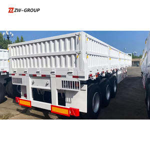 ZW Group 3/4 Axle Sidewall Trailer 40FT Container Sidedrop Semi Trailer Aparador Remolque a la venta - Product Image 3