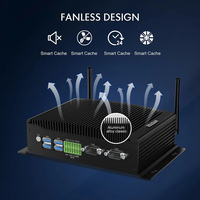 Mini PC de bureau de qualité industrielle, Core I7 sans ventilateur, 2LAN, GPIO, 2COM, SSD+HDD, Win 11, garantie de 3 ans, nouveaux graphismes UHD