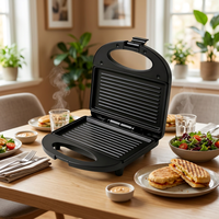 Offre Spéciale : Gaufrier et Grille-pain 2-en-1, Machine à Sandwich Électrique avec 2 Moules de Formes Différentes, Vente en Gros
