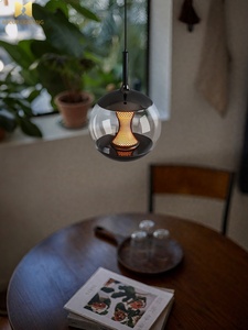 Lampe suspendue LED ronde en verre de style minimaliste Afterglow Sleep Eye Protection Dimmable Bedroom Lampe de chevet - Product Image 3