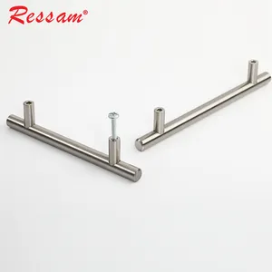 Ressam Customized High Quality Round Furniture Knobs Stainless Steel Drawer T Bar Handle Cabinet Handles