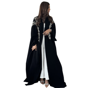OEM Modest Dubai elegante <span class=keywords><strong>vestido</strong></span> <span class=keywords><strong>egipcio</strong></span> Abaya diseños bordado a mano Abayas <span class=keywords><strong>vestido</strong></span> musulmán ropa de <span class=keywords><strong>mujer</strong></span> - Product Image 6