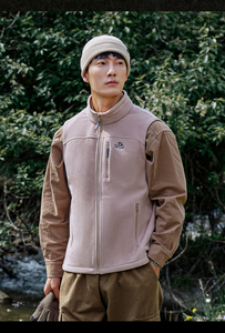 Vente en gros de manteaux sans manches en polaire Polartec grande taille pour hommes imperméables et coupe-vent pour le printemps - Product Image 5