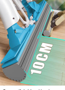 Serpillère télescopique Realida en éponge PVA, serpillère à mousse auto-nettoyante, serpillère plate avec tige connectée pour le nettoyage des sols - Product Image 4