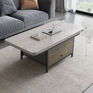 <span class=keywords><strong>Table</strong></span> <span class=keywords><strong>basse</strong></span> multifonctionnelle carrée, <span class=keywords><strong>table</strong></span> à manger, double usage, style nordique, salon, <span class=keywords><strong>table</strong></span> <span class=keywords><strong>basse</strong></span> pliante relevable pour la maison - Product Image 3