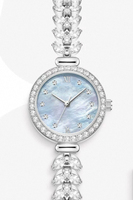 Montre à quartz pour femme, classique, de luxe, avec un ensemble de diamants, cadran rond, étanche, vente en gros OEM populaire