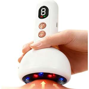 Nouvel outil de massage électrique rechargeable Guasha, tête magnétique sans fil, grattoir à vide, ventouses, soulagement de la douleur, appareil de massage corporel - Product Image 1