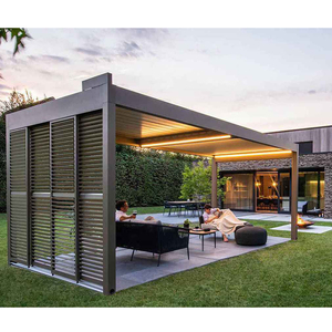 Kits de conception de pergola motorisée moderne <span class=keywords><strong>américaine</strong></span> à vendre, pergola électrique d'extérieur, prix - Product Image 4
