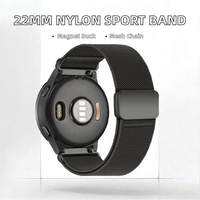 Tali Jam Tangan Elastis Lembut 22mm dengan Gesper Magnetik, Tali Jam Olahraga 26mm untuk Garmin Fenix 8 7 6 7x 7s