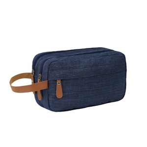 Men's Personalized Name Oxford Grooming Bag Double-layer Large Capacity Washable Bathroom <b>Storage</b> Makeup Organizer - Product Image 1
