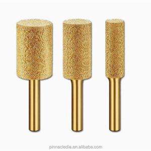 Tête de meulage diamantée brasée sous vide, tête plate cylindrique pour le marbre, le granit et les carreaux de céramique - Product Image 1