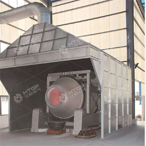 Four rotatif à bascule automatique de 1 à 6 tonnes, état neuf, pour la fusion de métaux et de ferraille d'aluminium, four de fusion rotatif au gaz naturel - Product Image 4