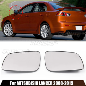 Para Mitsubishi Lancer 2008 2009 2010 2011 2012 2013 2014 2015, Espejo Retrovisor para Automóvil, Lente de Vidrio Calefactable, Lente de Espejo Lateral - Product Image 1
