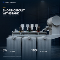 Transformateur de puissance immergé dans l'huile 35 kV de grande puissance, 8 MVA à 31,5 MVA, YNd11 triphasé pour projets de postes de transformation industriels et utilitaires, IEC 60076