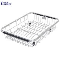 Égouttoir à vaisselle en métal pour cuisine, support de présentation en fil métallique, panier de séchage pour assiettes et bols, organisateur de comptoir