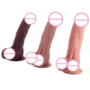 Ucuz büyük dev ejderha silikon yapay penis yumuşak gerçekçi seks oyuncak vantuz ile kadınlar için doğal sıvı silikon - Product Image 1