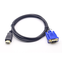 Câble convertisseur vidéo HDTV vers VGA plaqué or de haute qualité pour moniteur d'ordinateur, projecteur
