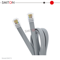 Cable Telefónico Modular Recto RJ12 6P6C de 10cm 15cm 20cm 30cm 40cm 50cm 60cm
