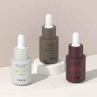 Flacon compte-gouttes en verre à corps court de 15 ml, avec bouchon compte-gouttes en caoutchouc personnalisé, pour le stockage d'essences de soin de la peau - Vente en gros