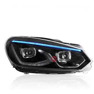 Pour VW mk6 <span class=keywords><strong>Golf</strong></span> <span class=keywords><strong>6</strong></span> MK6 <span class=keywords><strong>2008</strong></span> 2019 2010 2011 2012 2013 ensemble de phares avec phares à signal de course séquentiel - Product Image 2