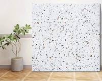 Carreaux de sol antidérapants et résistants à l'usure en terrazzo mat 600x600 pour hôtels, carreaux anciens gris pour balcon de cuisine, carreaux de céramique