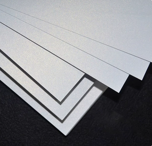 Papier spécial couché A4 250 g/m², carton nacré brillant, poudre de perle, couleur blanc glace, matériel de bricolage, 50 pièces par sac - Product Image 4