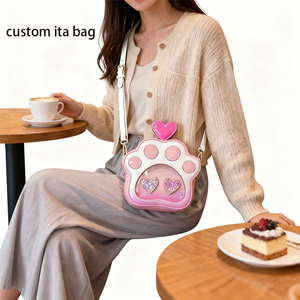 Produsen Tas Ita Transparan dengan Desain Cetak Karakter Anime, Perubahan Warna Bertahap Motif Cakar Kucing Kustom - Product Image 4