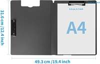 Carpeta de Archivo Vertical A4 con Doble Clip, Personalizable para Producción en Masa, Plegable, de PP, para Almacenamiento de Papel