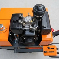 Compacteur vibrant hydraulique à double tambour de 1,5 à 2 tonnes pour asphalte, mini-rouleau compresseur routier pour usage municipal