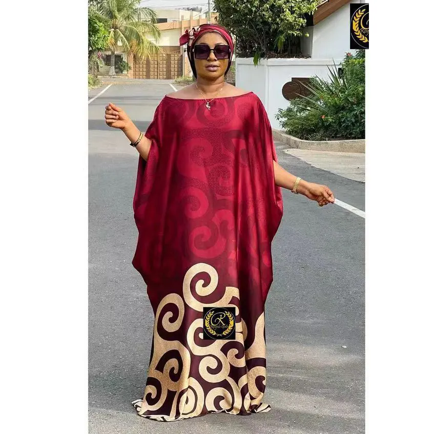 Sinya Neues Produkt Lose muslimische Hijab Print afrikanische Frauen kleider Robe Kleider Plus Size Overs ize Damen Damen bekleidung