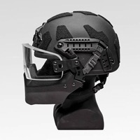 Visière de casque tactique REVIXUN ACH MICH pour extérieur, légère, avec protection mandibulaire 3A contre les éclats, en matériau aramide, personnalisable