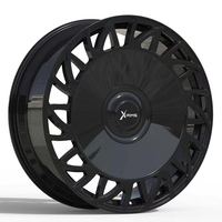 Jantes en alliage forgé X-RIMS 26x9.5 8x165.1 Noir brillant avec déport ET20 CB116.7 pour Chevrolet Silverado 2500HD