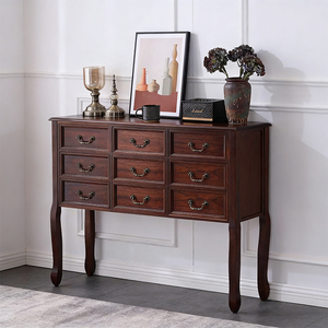 Mobile in Legno Massello di Noce Stile Europeo-Americano con 5+ Cassetti e Ripiani Multiuso, Ecologico per Soggiorno, Direttamente dalla Fabbrica - Product Image 2