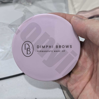 Miroir de poche pliable double face personnalisé Zonyin avec logo, mini miroir compact rose pour le maquillage et les voyages avec grossissement 2x