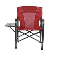 Chaise de directeur pliante légère Table d'appoint loisirs cadre en métal mobilier d'extérieur respirant pour la pêche à la plage pour le salon