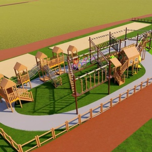 Aire de jeux en bois pour enfants, château de <span class=keywords><strong>jardin</strong></span>, <span class=keywords><strong>maison</strong></span> dans les arbres pour bébés - Product Image 5