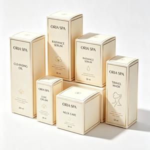 FX Elegant Beauty Product Packaging Created with White <b>Card</b> Material Custom Artwork and Decorative Surface Finishing - Product Image 4