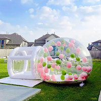 Ballon gonflable transparent de maison de bulle de dôme d'igloo en cristal gonflable de clair géant de maison d'amusement de fête de mariage d'enfants