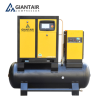 Compresseur d'air électrique GIANTAIR 15 kW 24 CV 3 m³/min 116 psi, compresseur d'air à vis industriel fixe pour système d'air