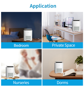 Mini <span class=keywords><strong>purificateur</strong></span> <span class=keywords><strong>d</strong></span>'<span class=keywords><strong>air</strong></span> de bureau à col blanc avec véritable filtre Hepa - Product Image 5