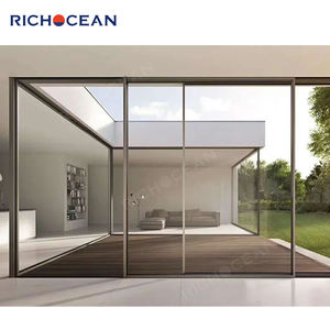 <span class=keywords><strong>Porte</strong></span> coulissante panoramique ultra-étroite en aluminium sans rail RICHOCEAN pour extérieur, avec verre Low-E, pour villa - Product Image 4