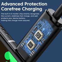 Cable de Carga Rápida y Datos USB-C a Tipo-C Toocki de 1M 100W 5A con Cubierta Trenzada de TPE para iPhone/OPPO