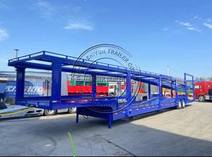 Remolque de Transporte de Automóviles de Fábrica China, <span class=keywords><strong>Remolques</strong></span> de Acero, <span class=keywords><strong>Remolques</strong></span> Eficientes de <span class=keywords><strong>2</strong></span> <span class=keywords><strong>Ejes</strong></span> y Doble Plataforma <span class=keywords><strong>para</strong></span> Transporte de Vehículos, 8 Asientos - Product Image 6