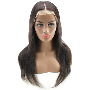 2022 Wholesale 100% Unprocessed Human Virgin Brazilian Straight Hair Extension Cuticle Aligned Single Bundle Full Lace Wig