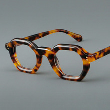 แว่นตาย้อนยุคคุณภาพสูงกรอบอะซิเตทกรอบหนาออกแบบโลโก้ได้ตามต้องการสำหรับผู้ชายผู้หญิงกรอบแว่นทำจากวัสดุ PC - Product Image 4