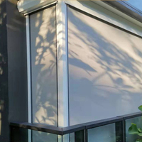 Stores occultants enroulables en PVC transparent imperméable pour pergola, protection solaire extérieure, stores pour usage extérieur
