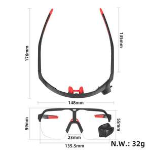 Lunettes de cyclisme à changement de couleur avec rétroviseur, pour vélo de route et VTT, lunettes de protection contre le vent, lunettes de soleil d'extérieur - Product Image 2