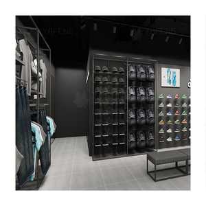 ชั้นวางโชว์เสื้อผ้าโลหะทนทานทันสมัยออกแบบตามต้องการสำหรับภายในร้าน<span class=keywords><strong>เสื้อผ้า</strong></span> - Product Image 2