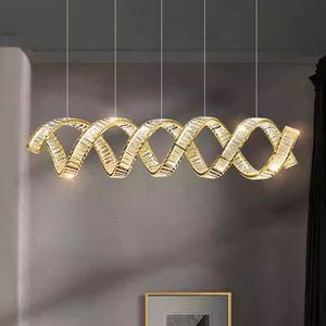 <span class=keywords><strong>Lustre</strong></span> LED en cristal à double hélice de luxe moderne pour la maison, pour la décoration du salon et de la salle à manger - Product Image 6