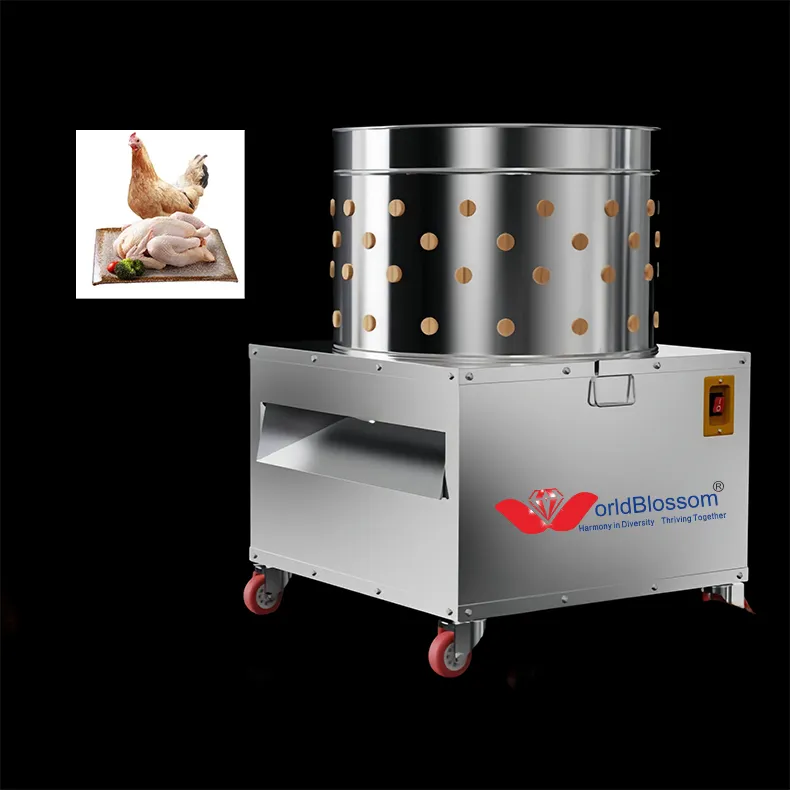 Dedos de goma desplumadores automáticos personalizados Máquina desplumadora de pollos de plumas de aves de corral comercial a la venta